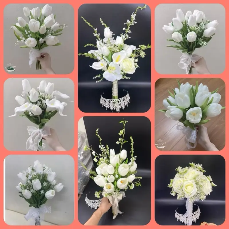 Hoa cầm tay cô dâu HCTAYTOP01 - Trang trí nhà cửa - Decor, Decor Phòng, Decor Bàn, Để Bàn 0