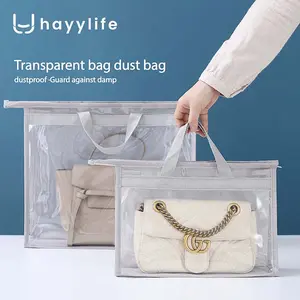 Hayylife Box Sarung Tas Mika / Pelindung Tas / Cover Tas Anti Air Sarung Penyimpanan Tas Wanita 2 Ukuran S&M HL-AGB858