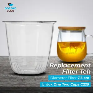 One Two Cups Saringan Teh Filter Pengganti untuk Cangkir Teh Kaca - C2251