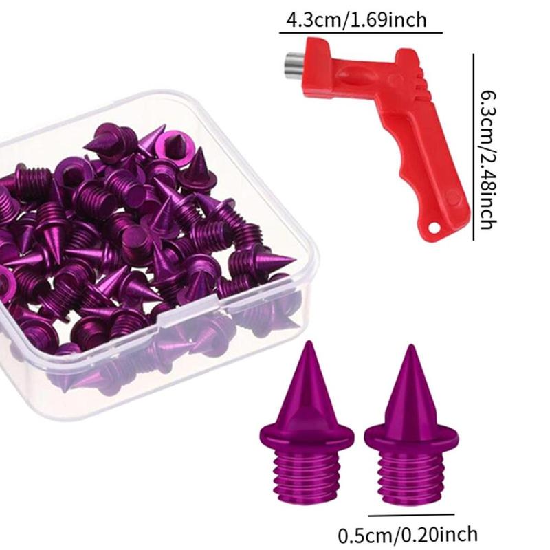Product Introduction of 60Pcs Track Shoe Spikes Track Spikes Versatile Practical Portable 5mm Replacement Track and Field Running Spikes for Sports 0