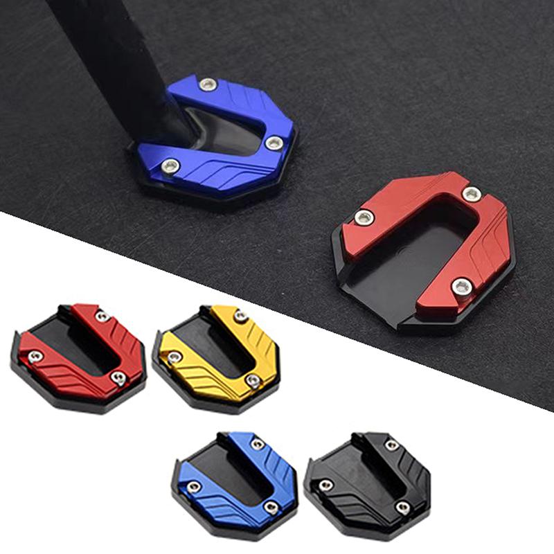 Product Introduction of Scooter Motorcycle Bike Kickstand Extender Foot Side Stand Extension Pad Support Plate Anti-skid Enlarged Base bike  quad engine 16