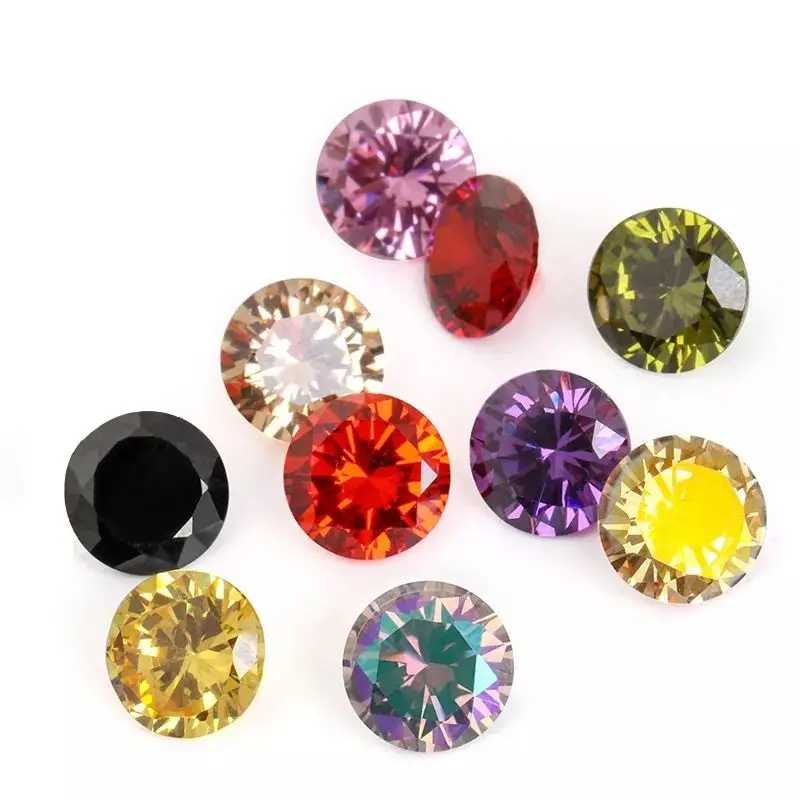 10 BUTIR UKURAN 2~5 MM BATU CUBIC ZIRCONIA GREAT AAAAA BATU PERHIASAN MANIK