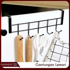 Gantungan Dapur Rak Hanger Gantung Spatula Alat Dapur Hook Serbaguna Handuk Lap Tangan Serbet Gombal