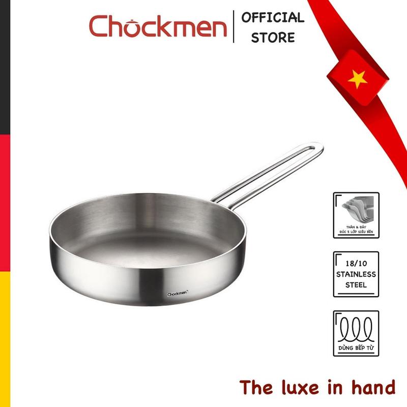 Chảo KINSGEM by Chockmen Inox 18/10 16-20CM Chảo Mini Chảo Xào Chảo Rán Chảo Chiên Bếp Từ