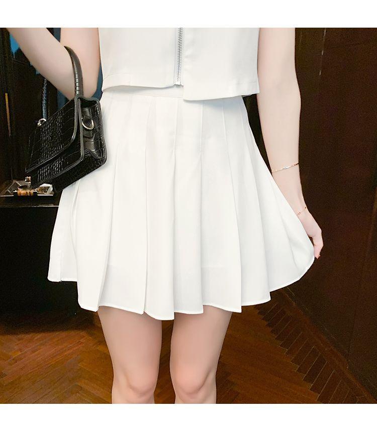 Product Introduction of Bộ Đồ Ngắn Tay Thanh Lịch Chống Lão Hóa Mới Mùa Hè 2024 Áo Khoác Ngắn + Chân Váy Xếp Ly Bộ Đồ Hai Mảnh Hợp Thời Trang Cho Nữ Top 12