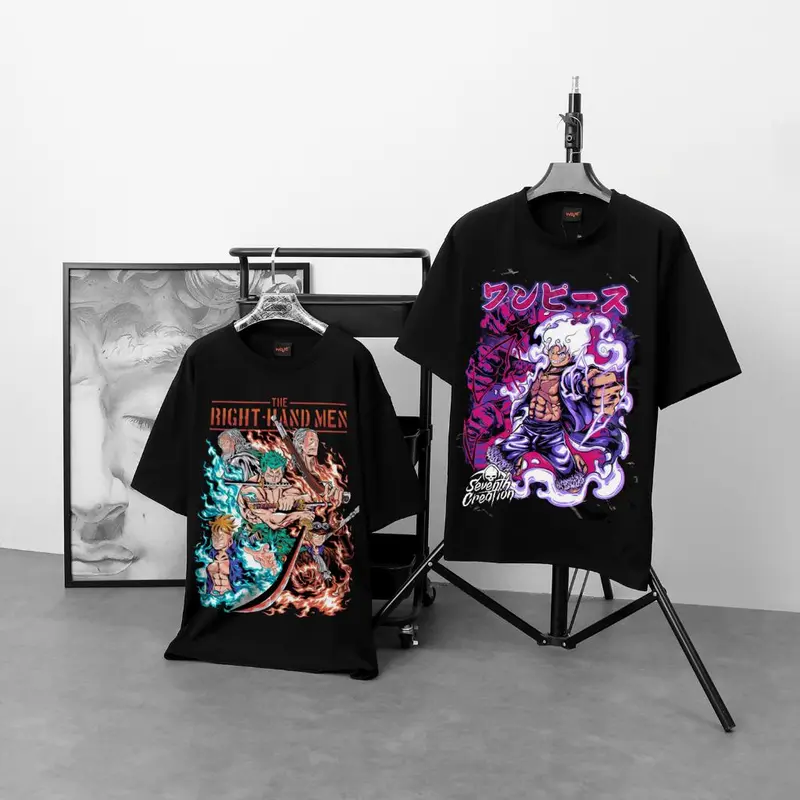 Áo Thun Luffy Gear 5 | Anime One Piece  - Áo Phông Basic Tee phông nam nữ tay lỡ  và tay ngắn, size bé đến lớn 5