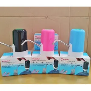 [ Putih-Hitam] Pompa Galon USB sistem cas/ charge/ Hand pump With USB