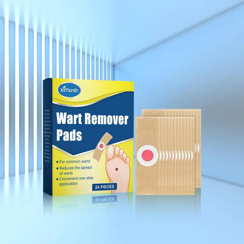 Refreshing Foot Care Pads, 24pcs/box Gentle Wart Care Pads for Improving Foot Skin, Foot Care Products for Women & Men 0