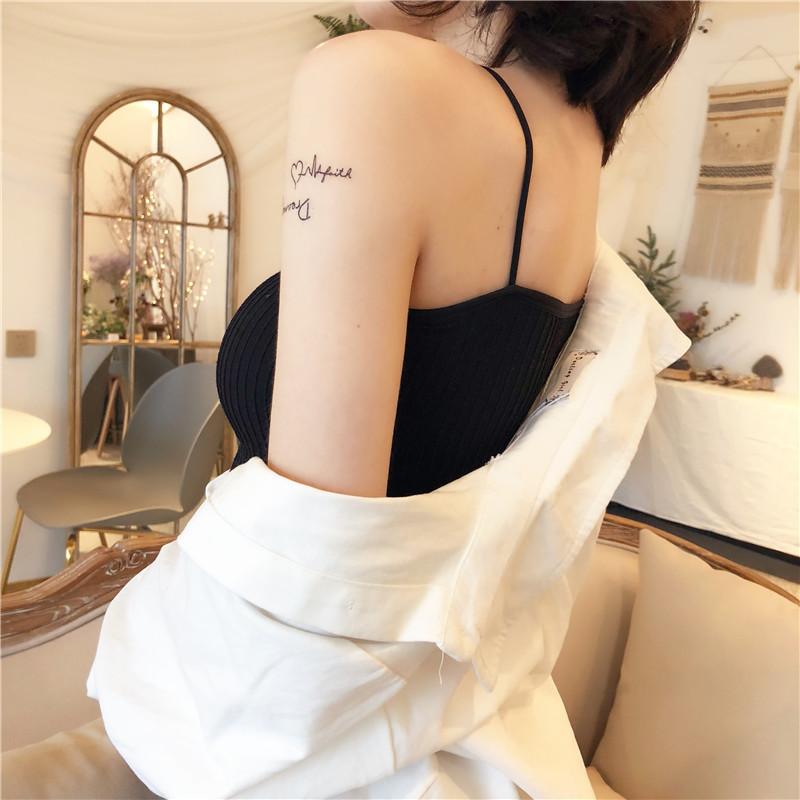 Áo Ngực Áo Yếm, Kiểu Trễ Vai Mùa Hè, Gợi Cảm Và Hở Lưng, Không Dây, Thích Hợp Cho Bé Gái Và Học Sinh, Áo Ống Lớp Ngoài, Áo Vest Nữ Áo lót nữ, Áo ngực bra gân tăm không gọng nâng ngực siêu đẹp Top Women Umi Denim 3