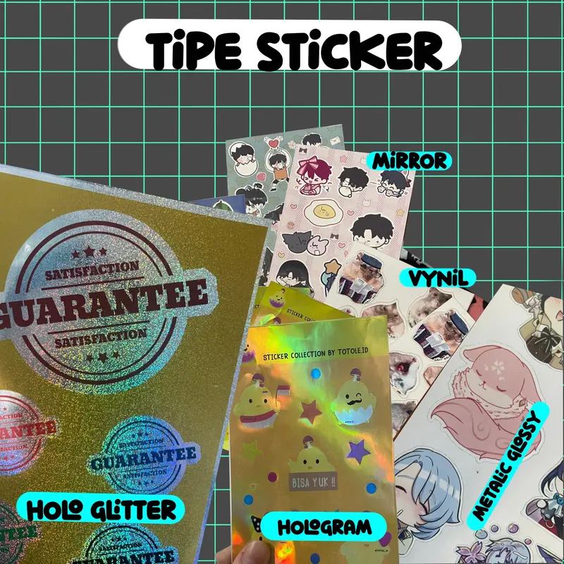 sticker custom / sticker hologram / sticker vynil 1
