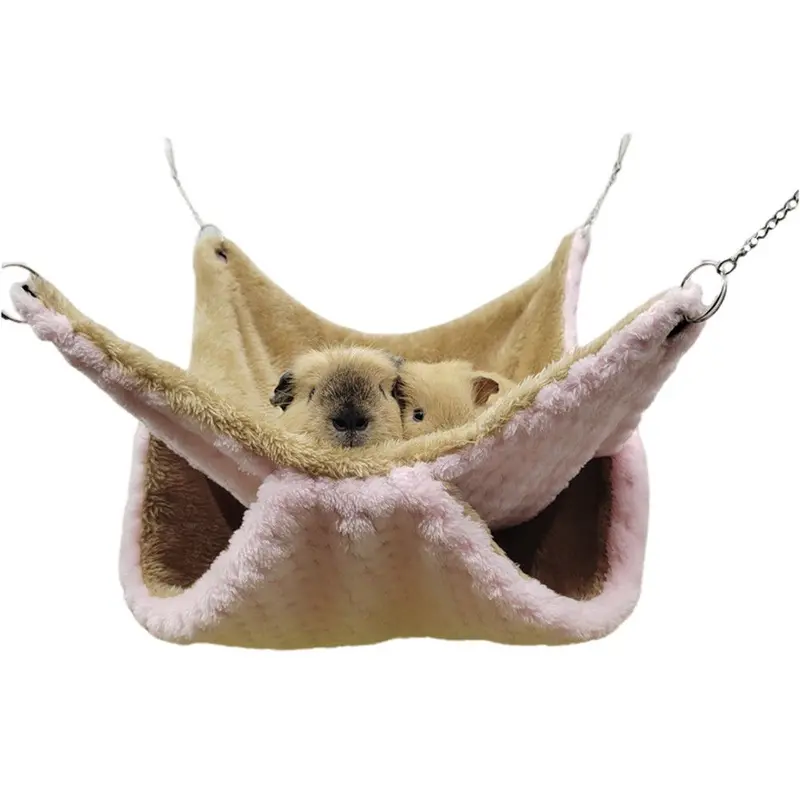Đồ Dùng Thú Cưng Giường Sóc Treo Nhồi Bông Lồng Chuột Hamster Võng Thú Cưng Túi Ngủ Cho Thú Cưng 3