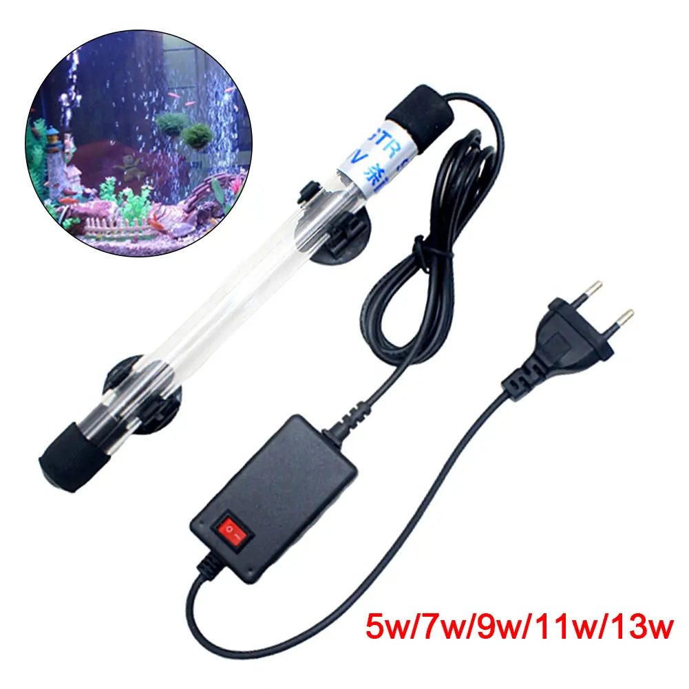Đèn UV chìm cho bể cá,5/7/9/ 11 / 13W, máy lọc dưới nước