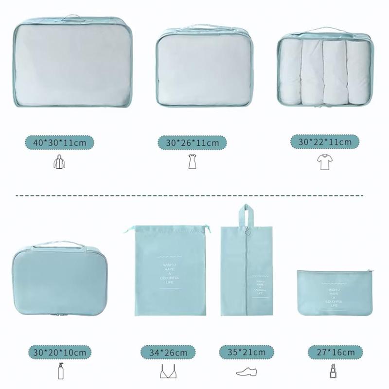 Product Introduction of 7 in 1 Tas Travel Organizer Storage Bag - Tas Dalam Koper Set 7PCS - Tas SET Travel Pake Hemat Pouch 6