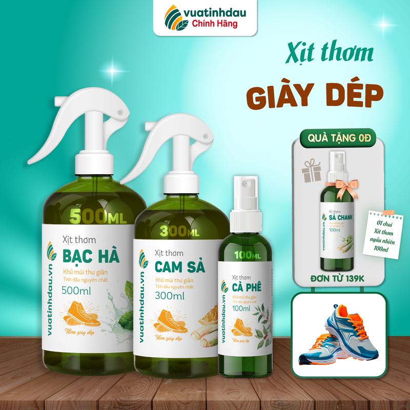 Bình Xịt Vệ  Khử Mùi Giày Dép 100ml/500ml VUATINHDAU Bình Xịt Thơm Lau Khử Mùi Hôi Giày Hôi Chân  x it ve sinh giay