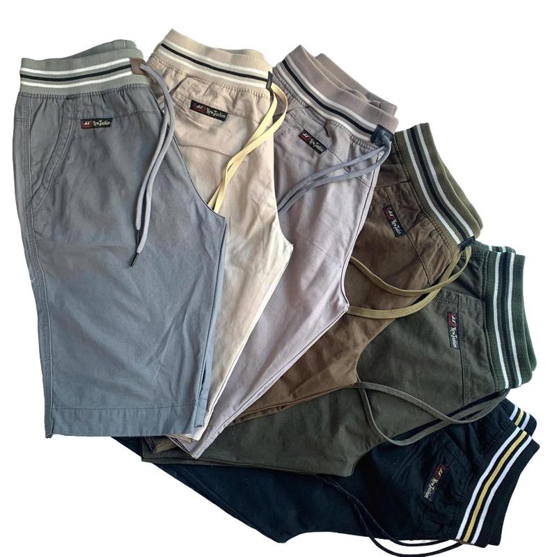 [Combo 5 quần] Quần short Kaki Lưng Thun Nam cao cấp N&N - 5 màu khác nhau, Quần Lửng Kaki Cotton Menswear Có Túi