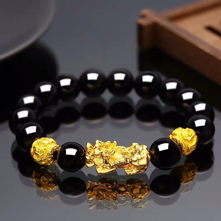 Gelang PIXIU Aksesoris Elegan untuk Meningkatkan Keberuntungan dan Kepercayaan Diri - Hadiah, Karet