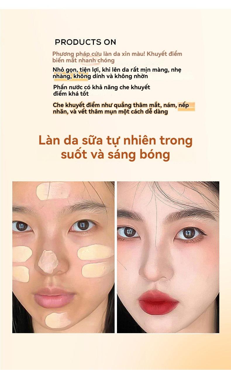 Product Introduction of Kem Nền Dạng Lỏng, 30ml, Lâu Trôi, Không Thấm Nước, Độ Che Phủ Cao, Kem Dưỡng Ẩm Mịn, Dễ Thoa, Thích Hợp Cho Tông Màu Da, Trang Điểm, Mỹ Phẩm, Mỹ Phẩm Chăm Sóc Da, Dành Cho Phụ Nữ, Kem Che Khuyết Điểm, Mongnhe Kem Nền 7