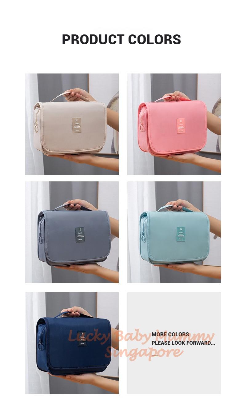 Product Introduction of Travel Toiletry Bag / Foldable Cosmetic Bags / Makeup Storage Bag / Large Capacity Toiletries Hangbag 18