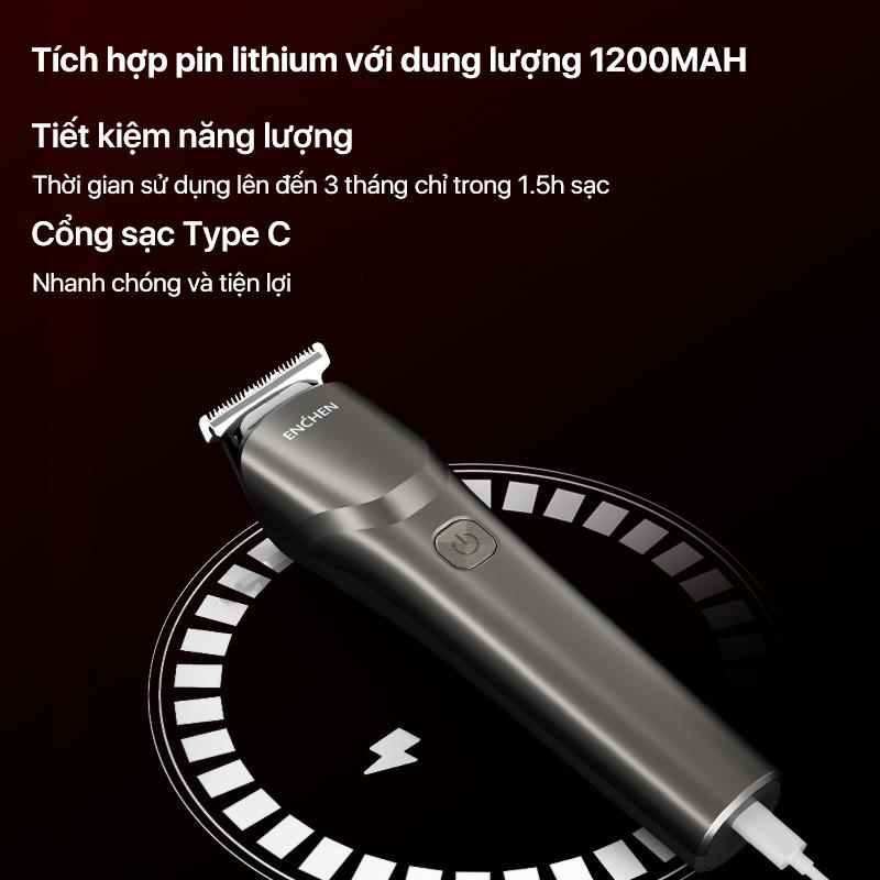 Product Introduction of Tông đơ cắt tóc Enchen Beardo 2 động cơ mạnh mẽ 8000 vòng, lưỡi thép không gỉ, tặng 4 cử lược tạo kiểu tóc - BH 6 tháng 14