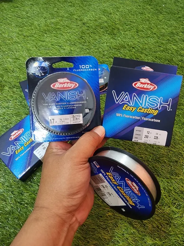SENAR PANCING BERKLEY VANISH 250YD 228M CLEAR 100% FLUOROCARBON 2