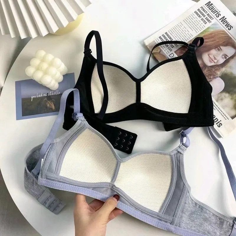 Áo không gọng mút đệm mỏng chất cotton thoáng mát mềm mịn 026 Bra Nữ 3