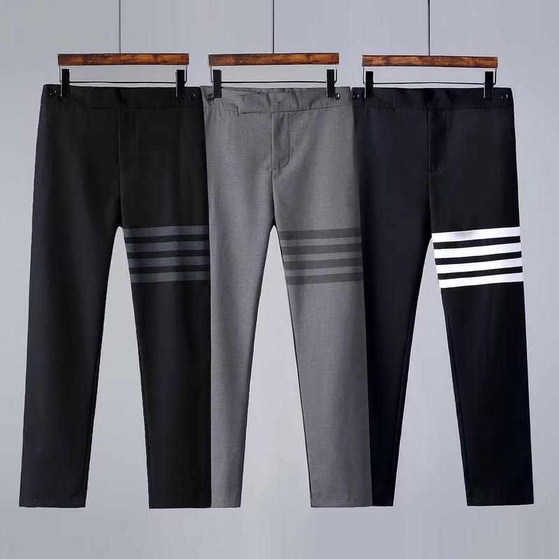 QAT01.Quần âu nam Thom dáng trẻ chất vải tăm lì co giãn tốt - Pants 4