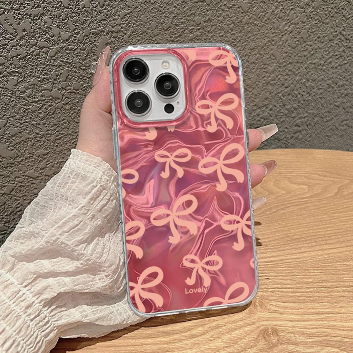 Casing Untuk hp Realme Note 60 Note50 C63 C65 C67 C61 C53 C55 C51 C35 C11 2021 10 C33 C31 C30 C30S C15 C12 C25 C21Y 5i 6i C3 C2 Lovely Pink Bow Knot Ripple Luster ponsel aksesoris handphone SoftCase Casing Untuk hp Realme Note 60 Note50 C63 C65 C67 C61 C53 C55 C51 C35 C11 2021 10 C33 C31 C30 C30S C15 C12 C25 C21Y 5i 6i C3 C2 Lovely Pink Bow Knot Ripple Luster ponsel aksesoris handphone SoftCase