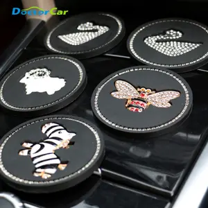 1Pcs Anti Slip Tatakan Botol Gelas Mobil Rumah Bermotif Berlian