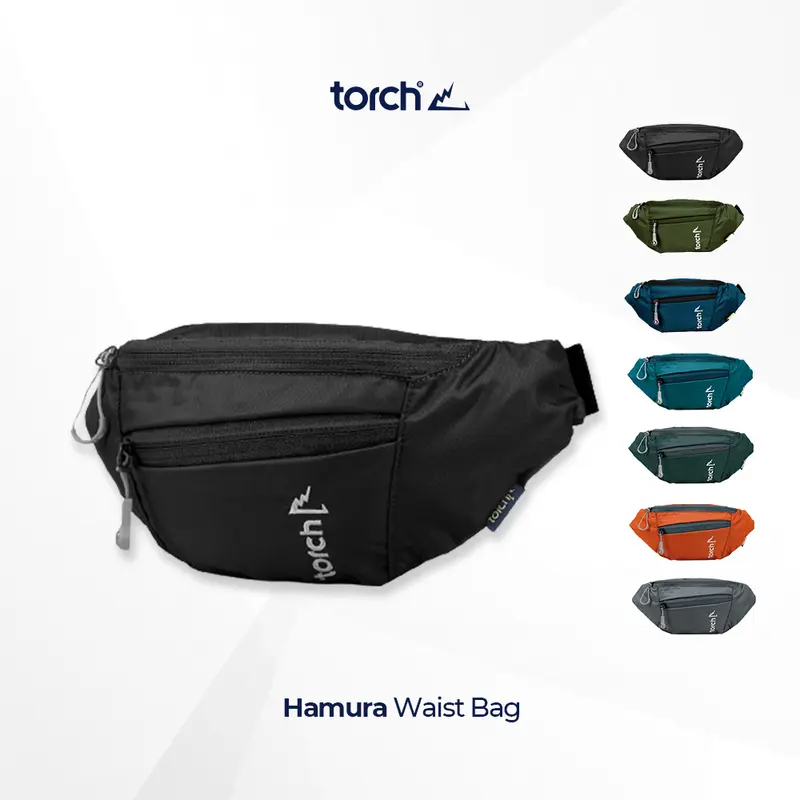 TORCH Tangerang Hamura Tas Pinggang Selempang Ringan Anti Air Pria Wanita - Waist bag Sling bag Cross Body Bag Waterproof 3