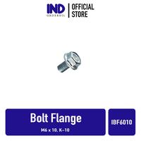 Gambar IND Onderdil Baut/Baud/Bolt Flange/Topi M6x10/6x10 K10/Kunci 10 - Sesuai dengan gambar, Standar dari IND Onderdil Kota Bandung 1 Tokopedia