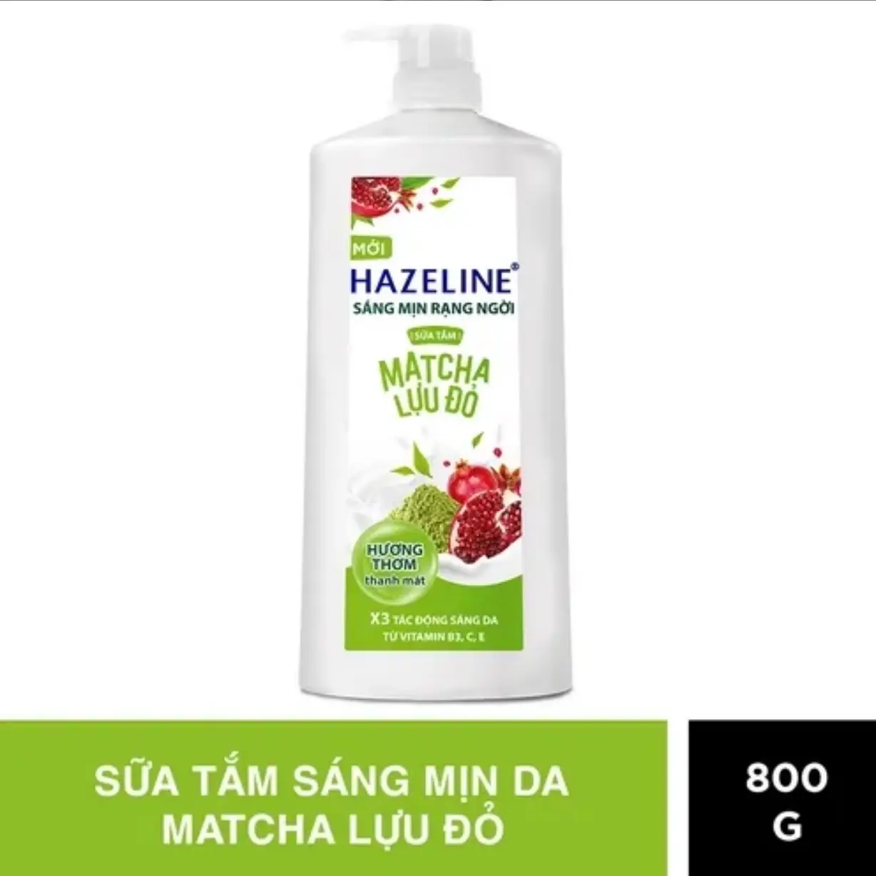 Sữa Tắm Hazeline Sáng Mịn Da 800G/chai [1] Dưỡng Body suatam thomlau