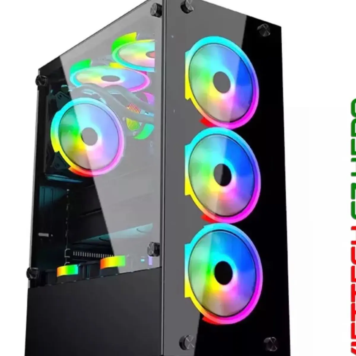 Vỏ case Gaming viettech G7 Hero mới nguyên hộp.  Kích thước 475x225x400 - Cổng giao tiếp: Front 1 USB 3.0, 2 USB 2.0 Audio - Công nghệ sơn: Sơn sần tĩnh điện(sandy) - Khay ổ: 1 HDD, 2 SSD - Nguồn: ATX - Mặt trước và nắp hông kính cường lực