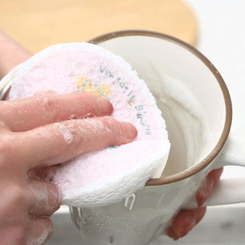 Product Introduction of 4pcs New Wood Pulp Cleaning Sponges Cotton Melamine Scouring Pads Magic Wipe Washing Tool Dishwashing Sponge Kitchen 10