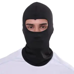 Masker Ninja Full Face Buff Hitam Polos Balacalava