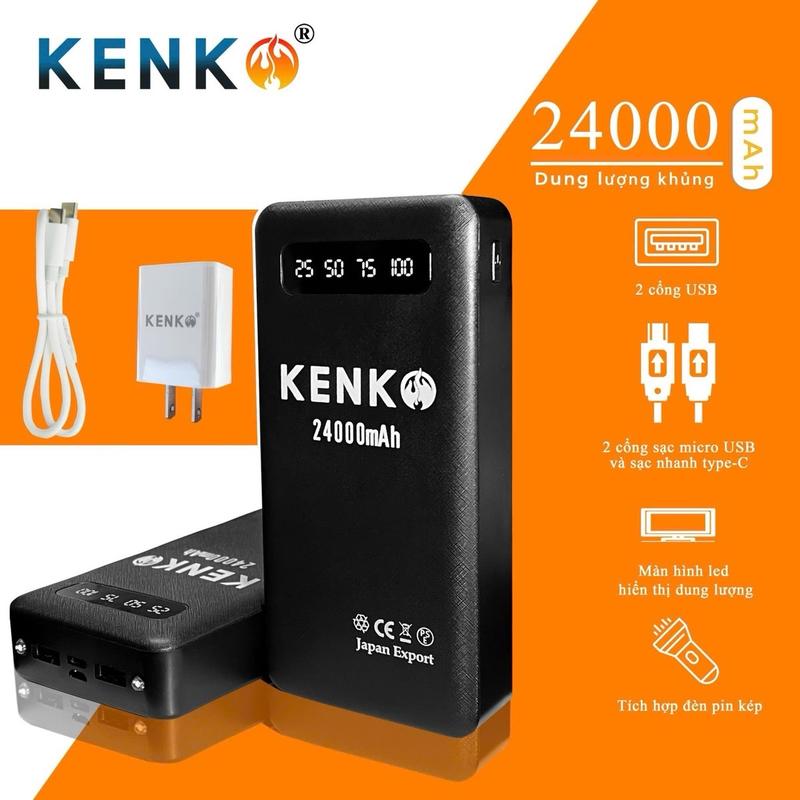 (Hàng chính hãng) Áo sưởi ấm KENKO J08 7 vùng nhiệt, pin 24000mah, sd từ 6-12h. Bảo hành 12 tháng 7