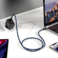 Gambar Phone Planet PP-CC-019 Fast Charging Lanyard Cable Type-C to Type-C 60W 3A Braided Zinc Alloy - Blue dari URBAN GEEKS Kota Administrasi Jakarta Timur 4 Tokopedia