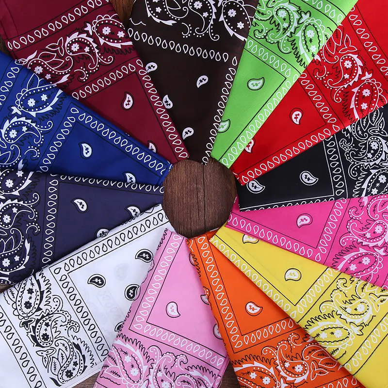 Pinglun Riding Horse Square Scarf Cashew Flower Scarf Hip-Hop Scarf Paisley Magic Mask Scarf Wholesale
