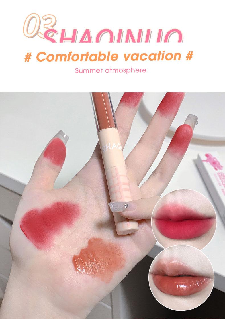 Product Introduction of Son Bóng Hai Đầu, Shaqinuo Youth Time, Lớp Hoàn Thiện Lì Dưỡng Ẩm, Môi Nước, Son Môi Làm Trắng, Không Dễ Dán, Thích Hợp Cho Bùn Môi Women Nữ Cosmetic Trang Điểm Mỹ Phẩm 6