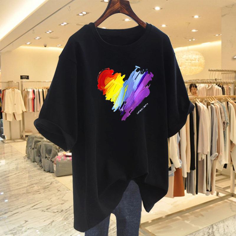 Product Introduction of Áo Thun Cotton ngắn Tay Cỡ Lớn Màu Xanh Lá Huỳnh Quang, Dành Cho Nữ, Dáng Rộng Vừa Vặn, Dài Trung Bình Che Hông, Áo Ngoại Cỡ, Thích Hợp Cho Mùa Hè Mới 2025 6