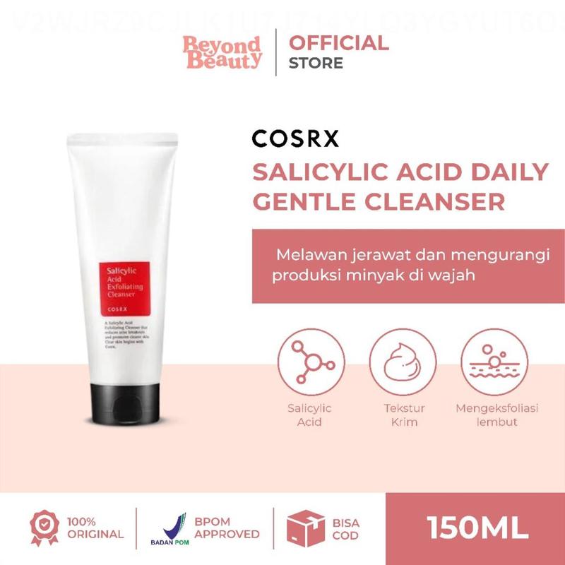 COSRX Salicylic Acid Daily Gentle Cleanser 150Ml JXGPT7 0