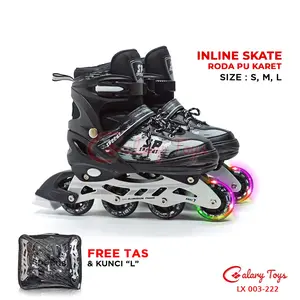 SPEEDS Sepatu Roda Anak Dewasa Inline Skate Roda PU Roller Skate Outdoor 003-222