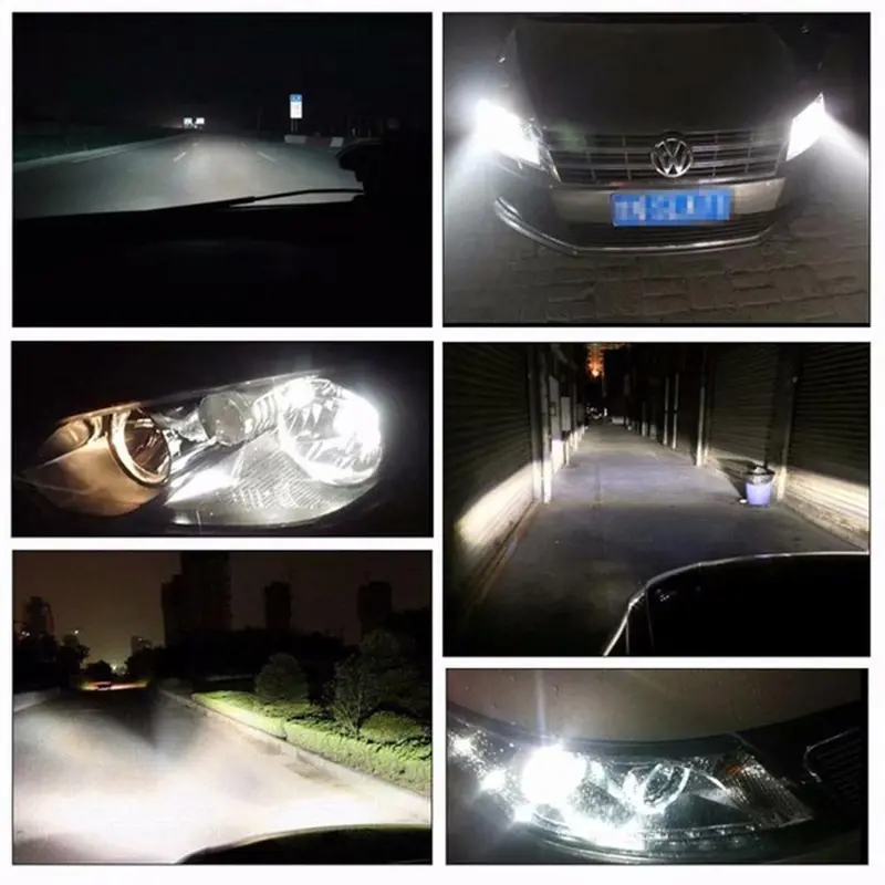 Bóng đèn LED chạy ban ngày sương mù công suất cao, 1 cái, Bóng đèn ô tô H1 / H3, 10SMD, 5630 và 5730 sáng, Tự động, # 280684 3
