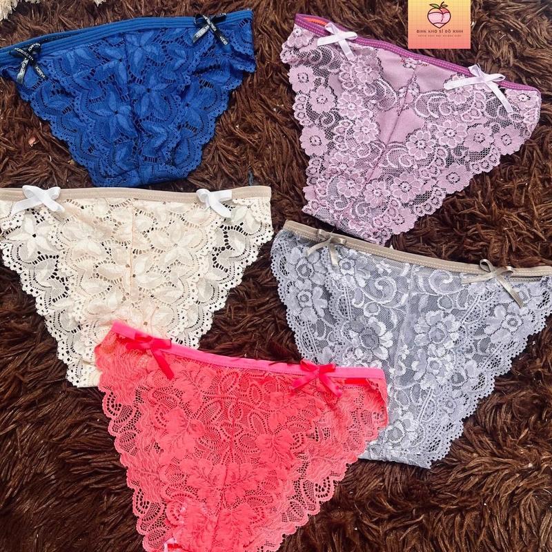 (Tặng thêm 2 quần) Set 20 quần lót nữ ren đính nơ hông, công chúa mềm mại, quyến rũ, không lộ viền (không chọn màu) RN01. 7