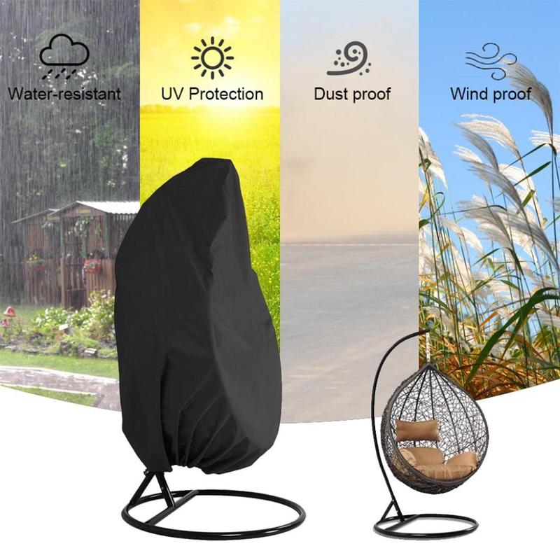 Product Introduction of Egg Chair Cover Windproof Against Rust Anti-UV Waterproof Hammock Durable Quick Installation Lightweight Lounge Hanging for Balcony Families Friends 0