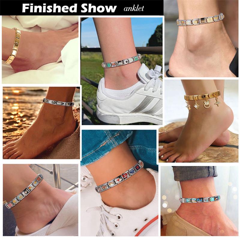 Product Introduction of Charm Italian Modular Charm Bracelet Links Fit 9mm Bracelet Stainless Steel DIY Making 10