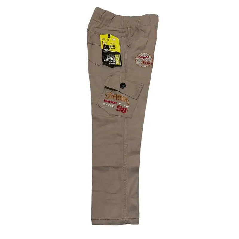 CELANA PANJANG CARGO ANAK LAKI-LAKI USIA 1-15 TAHUN AUTHENTIC DENIM Abu Hitam Mocca Cream Bunda Cowok Katun 5