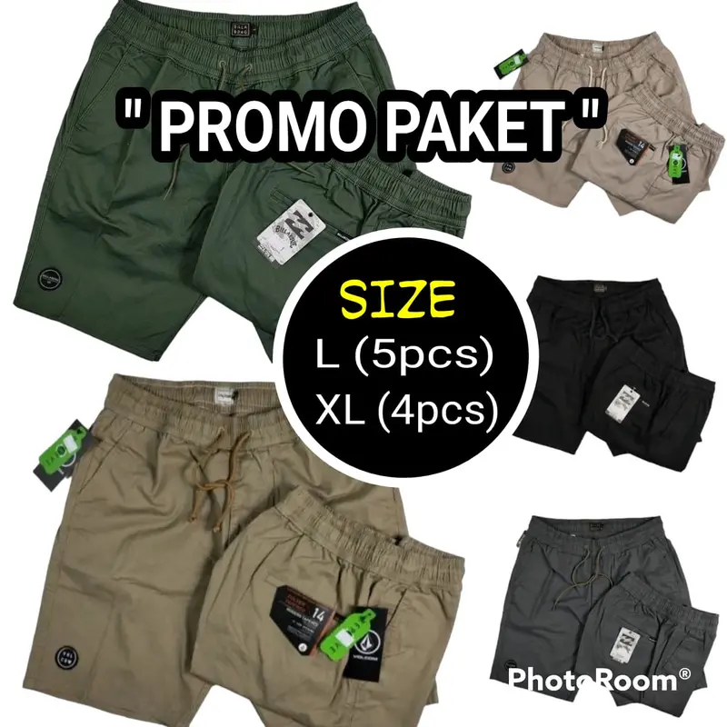 Promo paket 5pcs celana boardshort bahan premium distro 0