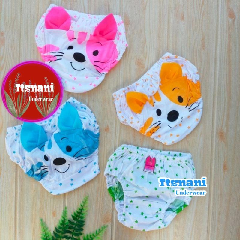 Product Introduction of Cd Anak Perempuan Golden Nick Kuping | Celana Dalam Bahan Katun Tebal Elastis Isi 3pcs 16