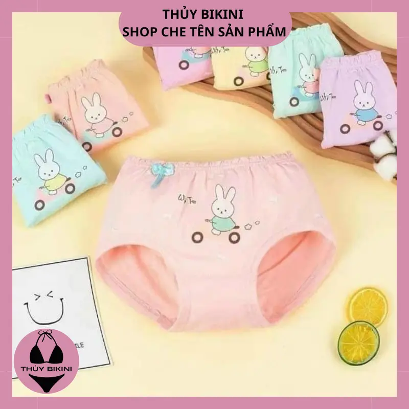 Sét 5 Quần Lót Cotton Bé Gái Dạng Chéo - THỦY BIKINI 4
