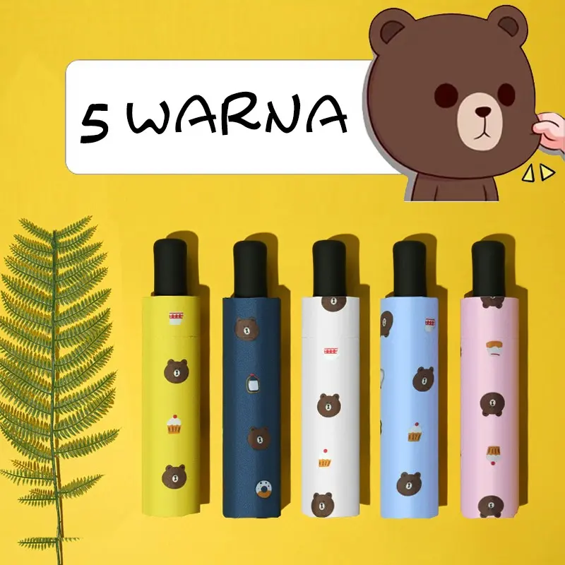 Payung lipat buka tutup / Payung lipat karakter anak Lucu / payung anti UV BJ STORE
